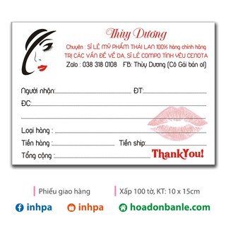 Combo Phiếu giao có keo Thùy Dương