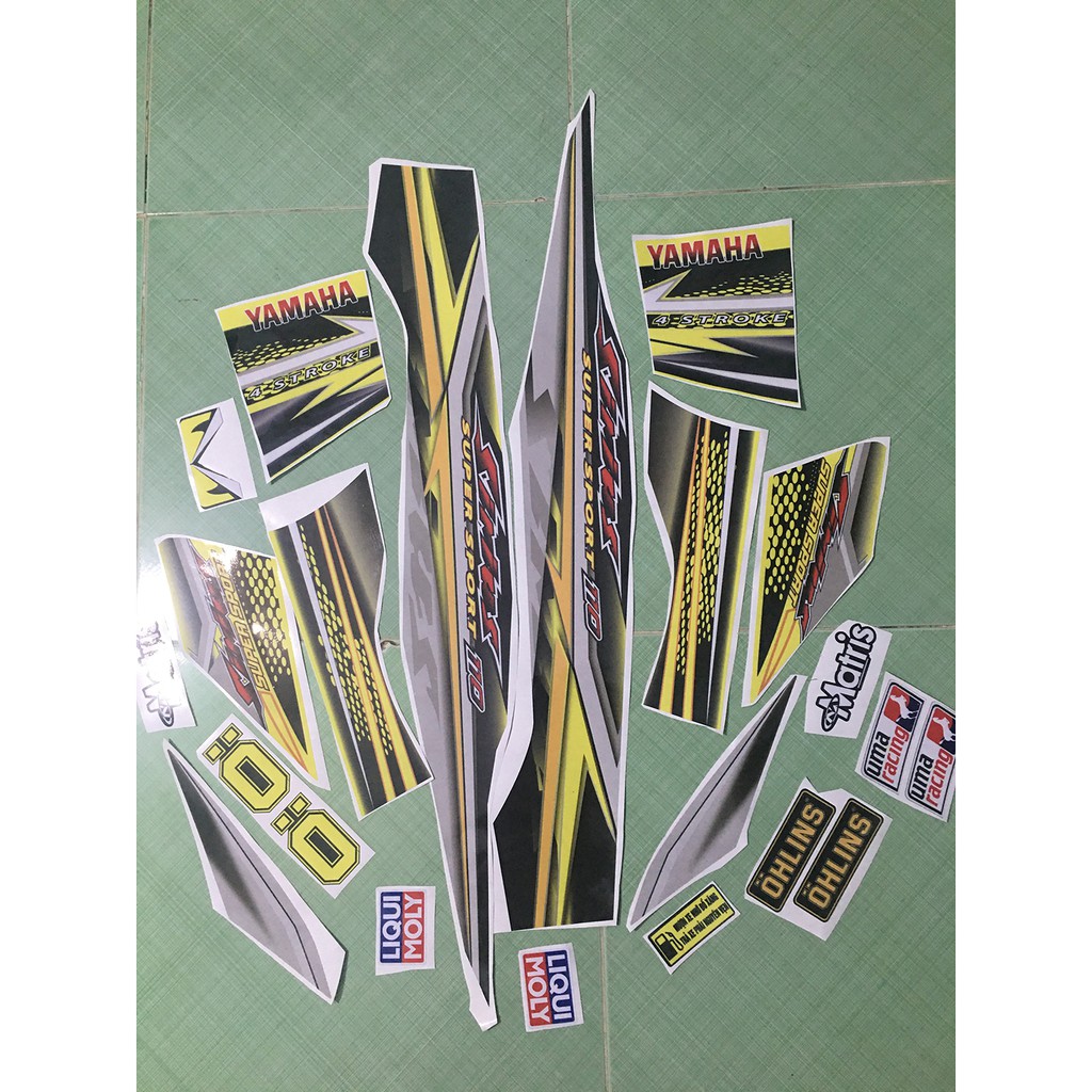 Tem sirius 110 vàng đen