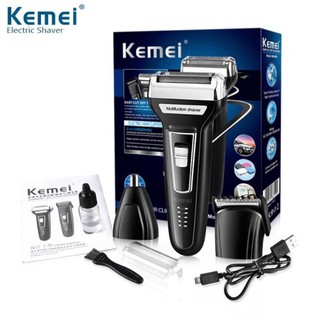 Máy cạo râu/tông đơcắt tóc/ máy tỉa lông mũi 3 trong 1 siêu tiện lợi Kemei KM - 6558
