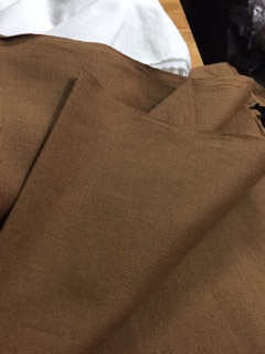Vải linen bột màu nâu đồng