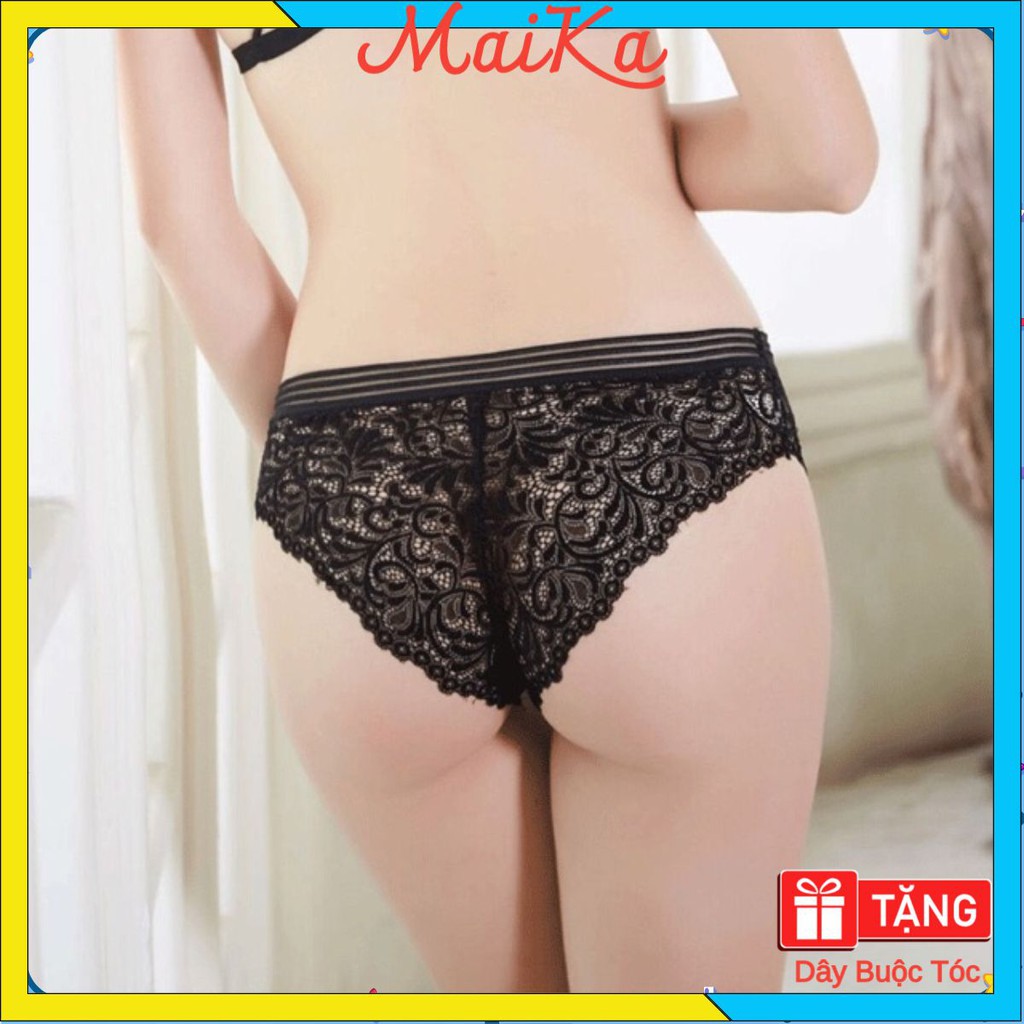 [Mã 12FASHIONSALE1 giảm 10K đơn 50K] Quần lót ren sọc lưng hàng quảng châu cao cấp MAIKA | BigBuy360 - bigbuy360.vn