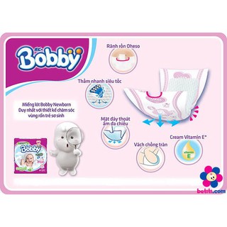 Miếng Lót Sơ Sinh Bobby NB1 64 miếng cho bé DƯỚI 1 tháng