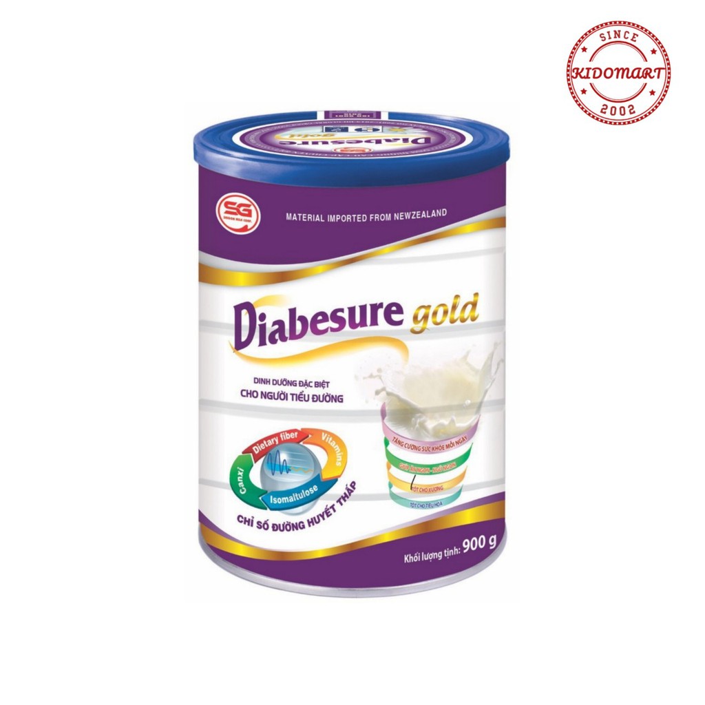 Sữa Bột Chuyên Biệt Cho Người Tiểu Đường Diabesure Gold 900g