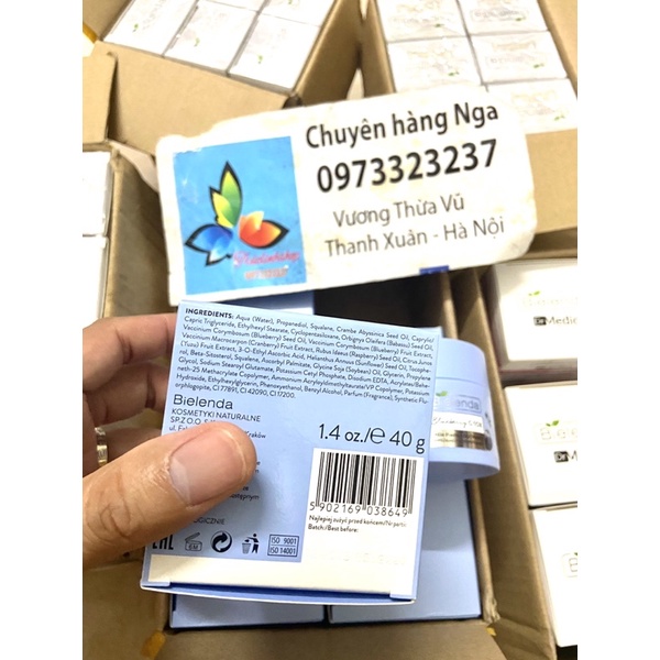 bBLUEBERRY C-TOX Cream -  bielenda việt quất  bọt dưỡng ẩm và làm sáng da 40gr