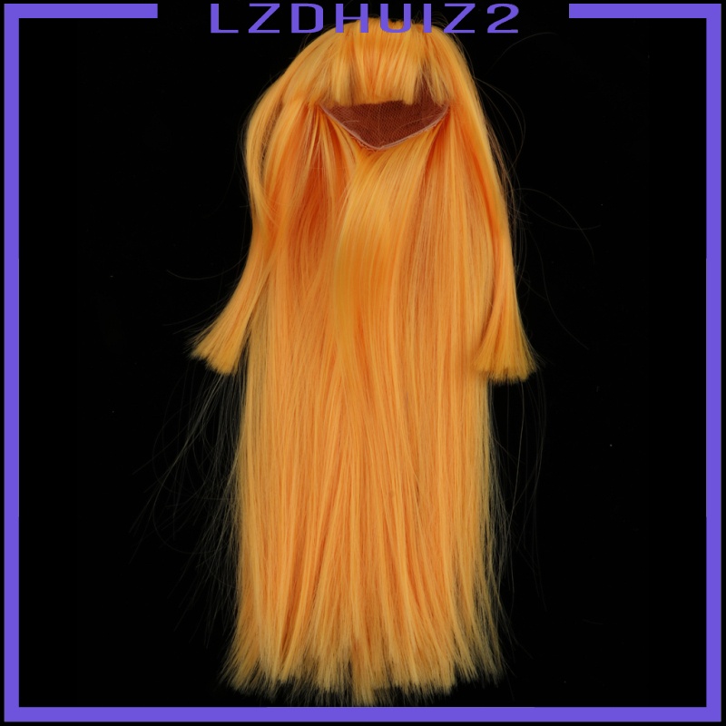 Les Fleurs Lovely 1/3 BJD Girl Dolls Straight Wig Long Hair for Night Lolita DIY Orange