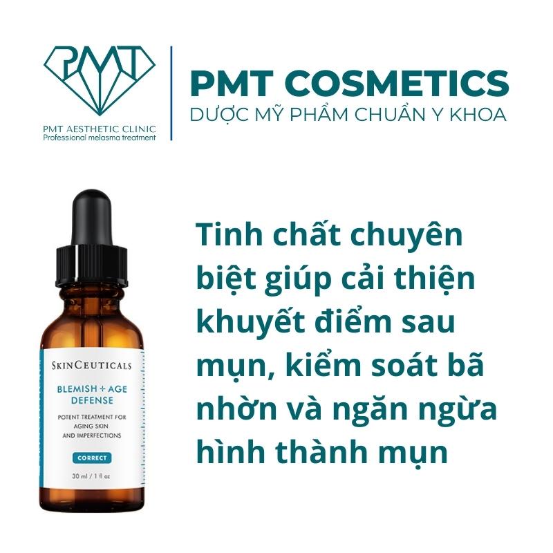 Tinh Chất BLEMISH + AGE DEFENSE SkinCeuticals PMT Cosmetics Cải Thiện Khuyết Điểm Sau Mụn, Kiểm Soát Bã Nhờn Ngăn Ngừa H