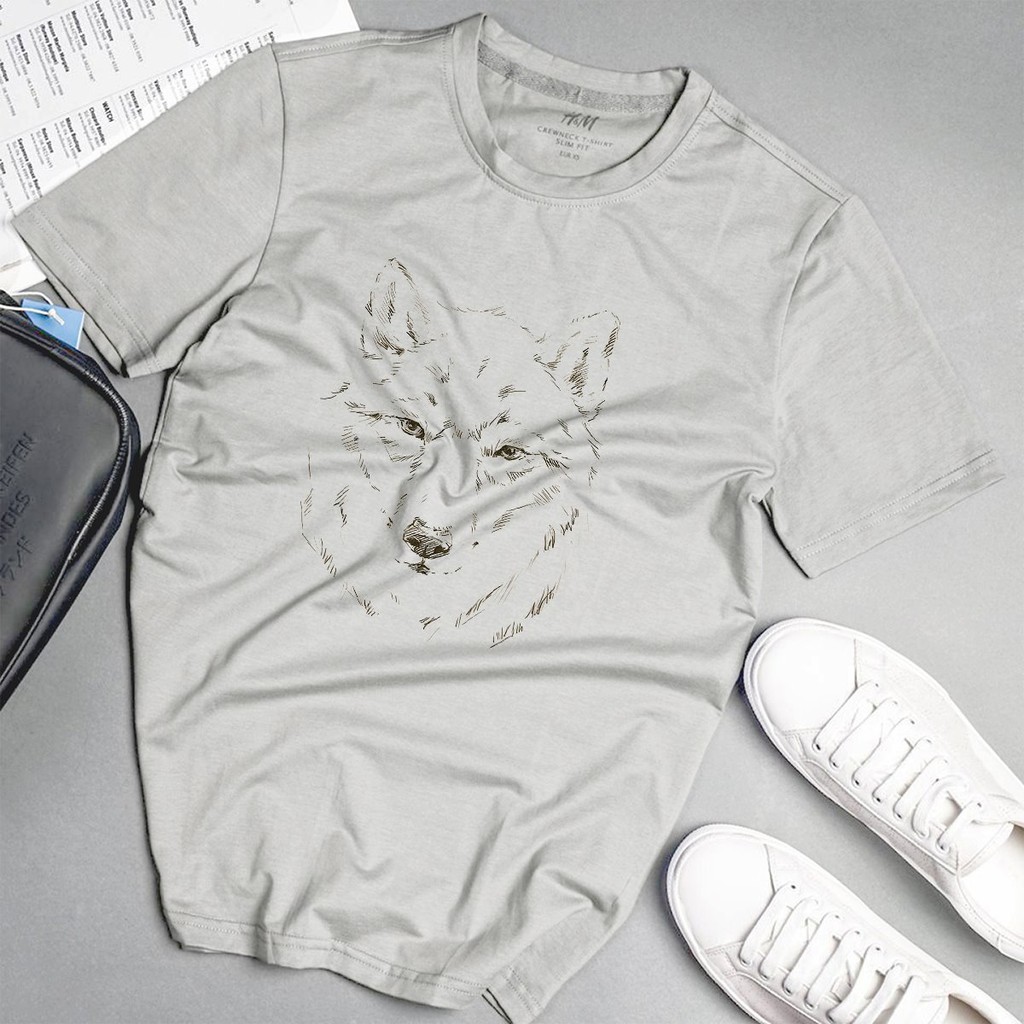 Áo phông nam độc lạ cá tính phong cách unisex màu xám