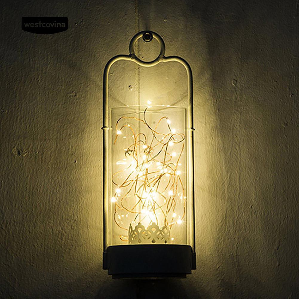 Dây đèn led 2m 20 đèn chạy bằng pin dùng trang trí tiệc Giáng Sinh