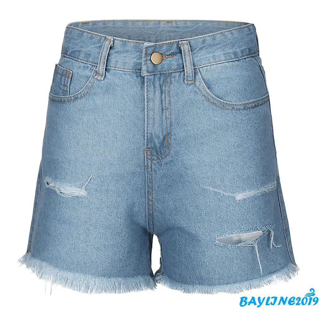 Quần Ngắn Jean Nữ Rách Kiểu Thời Trang Cá Tính