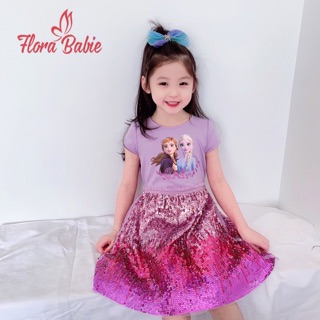 💖 Đầm Váy Công chúa ELSA màu Hồng Tím 2020 💖
