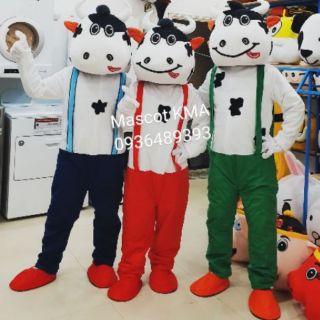 Quần áo hoá trang Mascot Bò sữa - sinh nhật, sự kiện