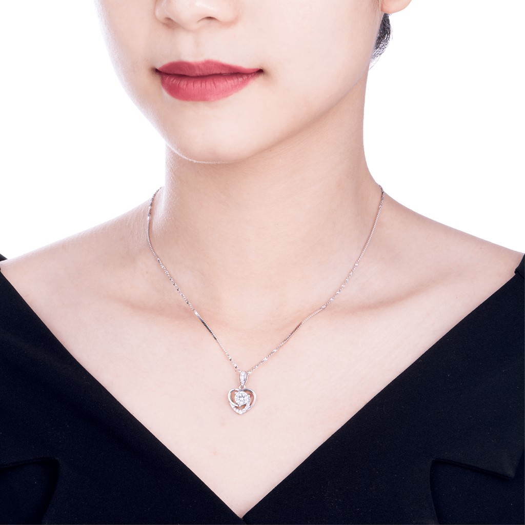 Mặt dây chuyền Bạc đính đá CZ PNJSilver XMXMK000122