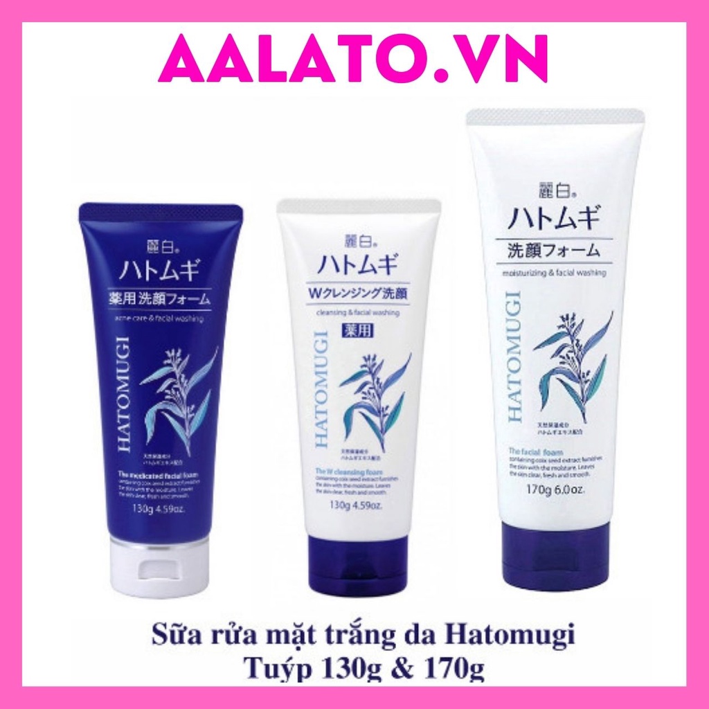Sữa rửa mặt Hatomug dưỡng ẩm trắng da Reihaku Cleansing Facial Foam Nhật Bản