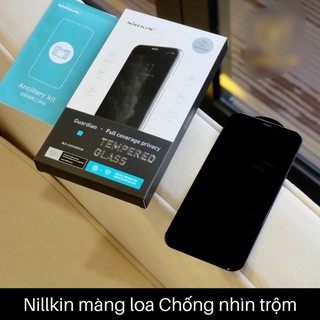 Kính cường lực Nillkin Amazing Guardian chống nhìn trộm bảo vệ màng loa IPhone 12 Pro/12 Pro Max/13 Pro Max/14 Pro Max