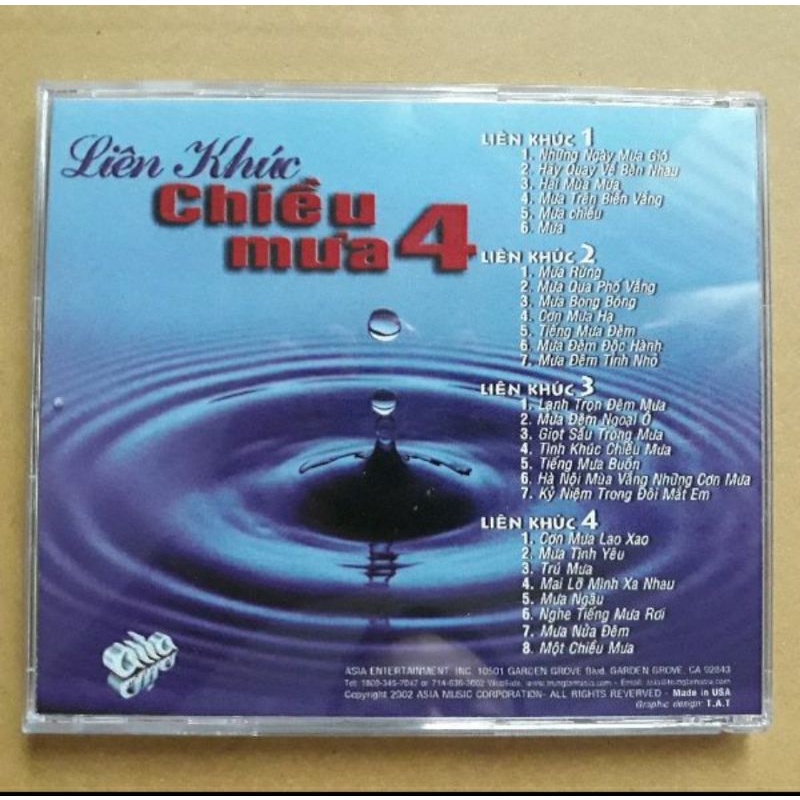 Bộ 3 cd Liên khúc chiều mưa phono