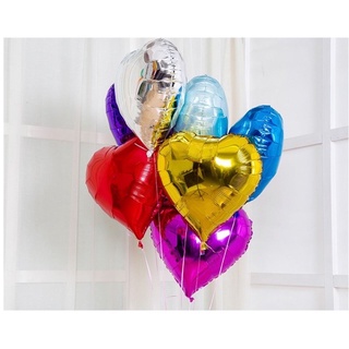 Bong bóng nhôm hình trái tim 18 inch trang trí tiệc cưới, valentine