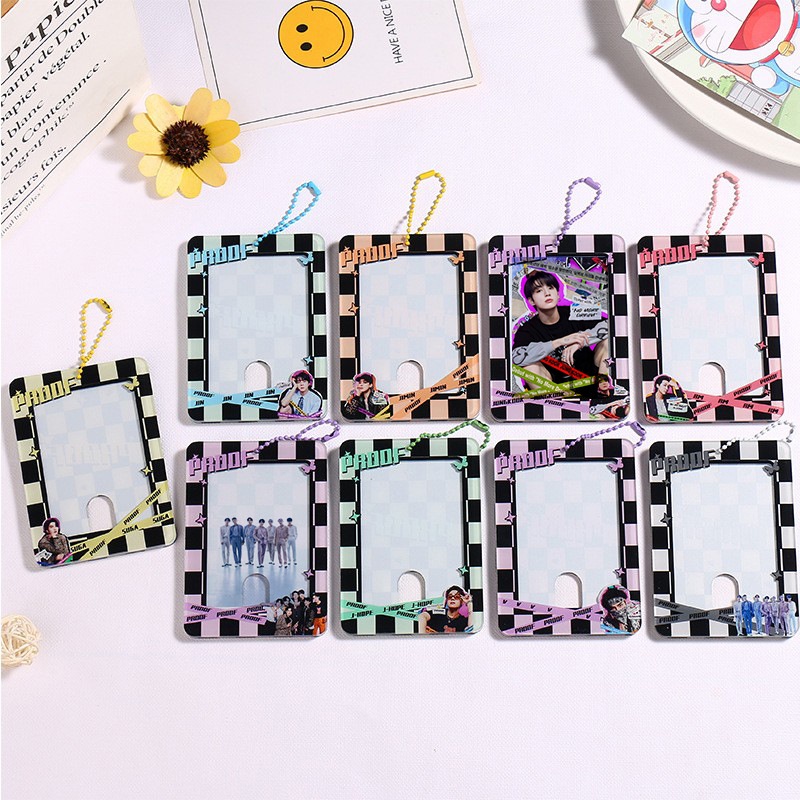 Móc Khóa Giá Đỡ Hình Thẻ Bài Kpop BTS PROOF Meet and Greet Phong Cách Giống Nhau Gooka