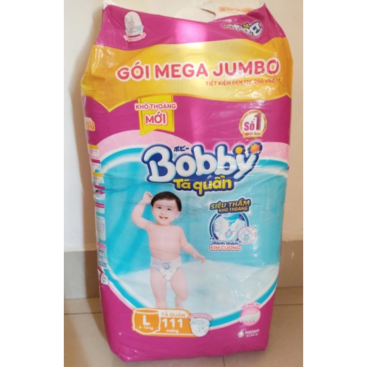 Tã quần bobby mega jumbo L111