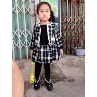 Quần tất len gân cho bé