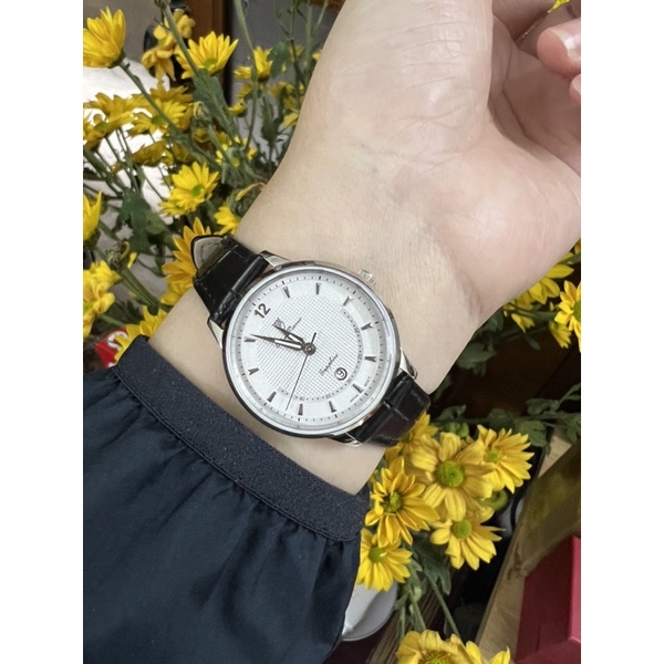 Đồng hồ nữ dây da Olym Pianus OP5709 OP5709LS-GL trắng