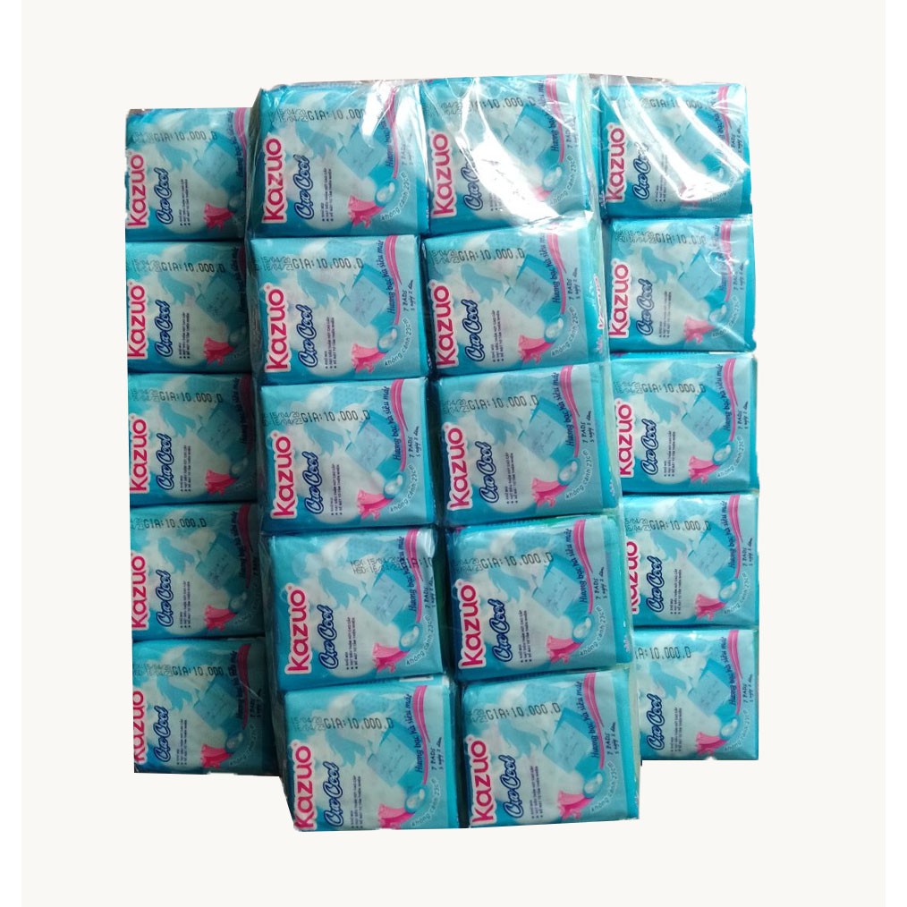Combo 10 Gói Băng Vệ Sinh KaZuo Siêu Thấm Hút Siêu Chống Tràn Cực Tốt Gói Gồm 7 Miếng