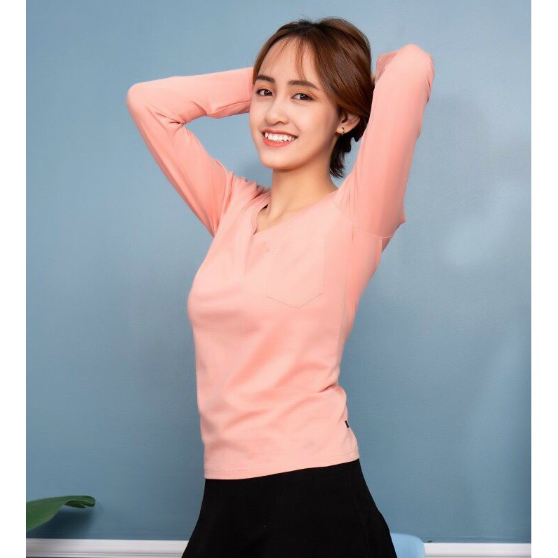 Áo Thun Nữ Tay Dài Cổ Tim bigsize