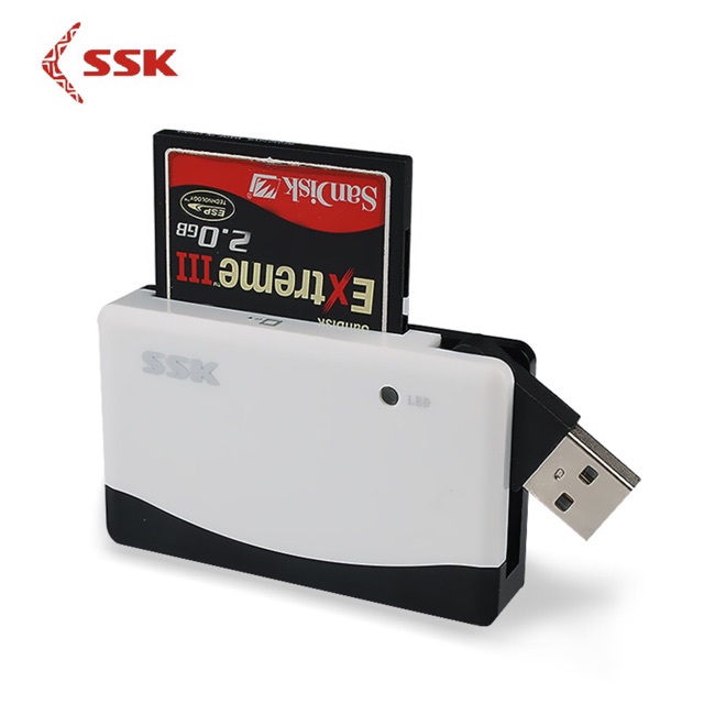 Đầu đọc thẻ nhớ 2.0 và 3.0 đa năng SSK SCRM330 USB