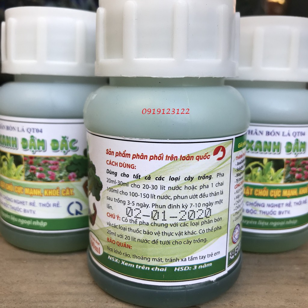 Lân xanh đậm đặc  100ml kích rễ - bật chồi - khỏe cây