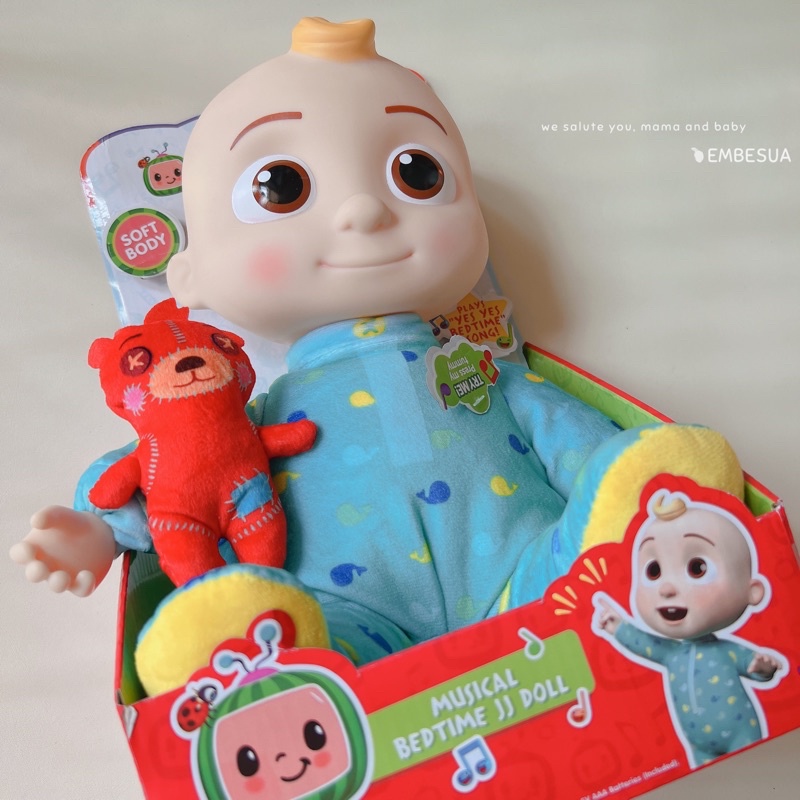 Búp Bê Hát Nhạc CoComelon Roto Plush Bedtime JJ ad