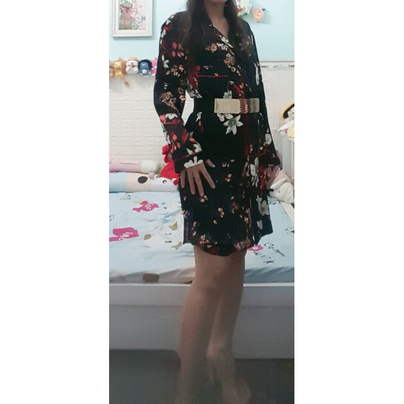 Thanh lý đầm hoa somi dưới 60kg, chất  dày đẹp