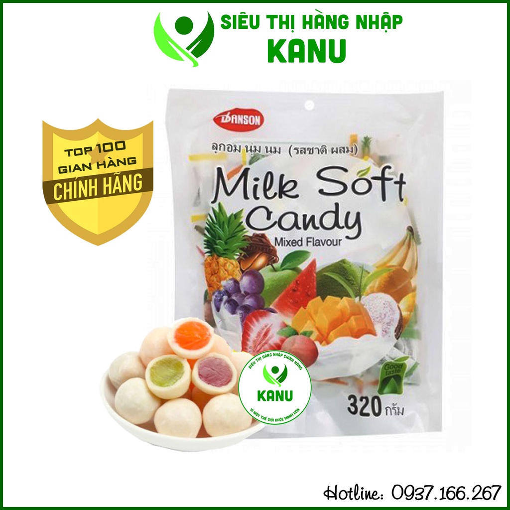 Kẹo dẻo trái cây hỗn hợp Milk Soft Candy