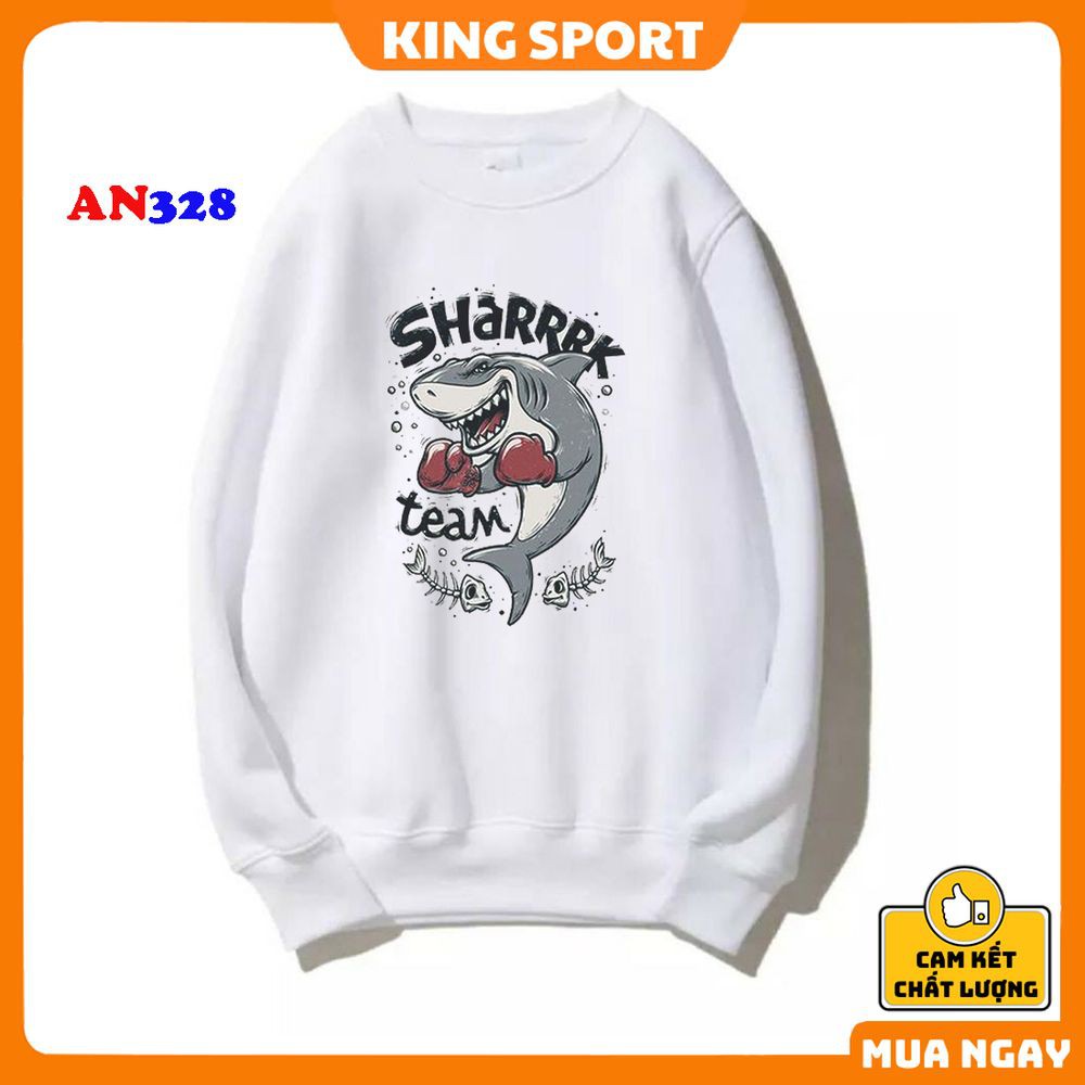 Áo nỉ sweater nam nữ form rộng thu đông dài tay chính hãng KING SPORT áo nỉ form rộng phong cách hàn quốc mùa đông ấm áp