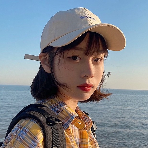 Mũ Lưỡi Trai Thêu Chữ Phong Cách Nhật Bản