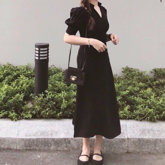 [ẢNH THẬT CUỐI] DM650 - Đầm Maxi Tay Phồng Cổ Trụ Nhiều Màu | BigBuy360 - bigbuy360.vn