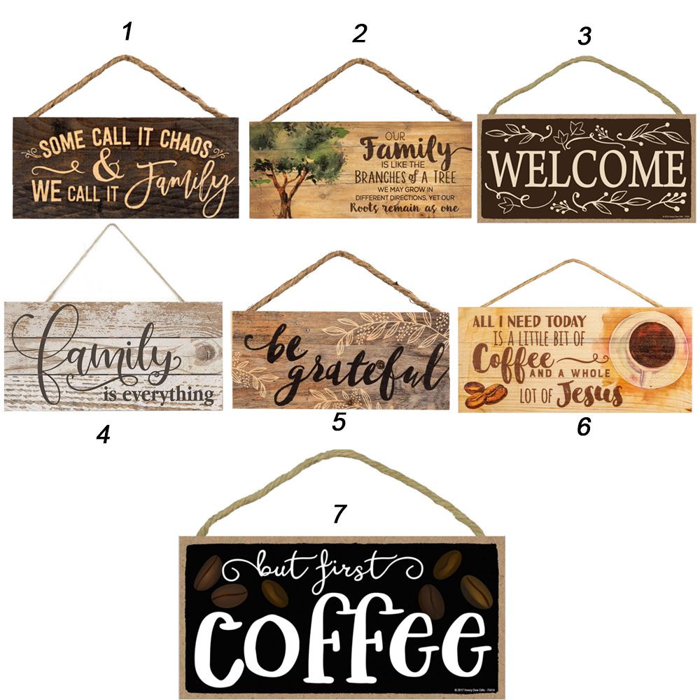Bảng Gỗ Treo Tường In Chữ Welcome Sweet Welcome Trang Trí Nhà Cửa
