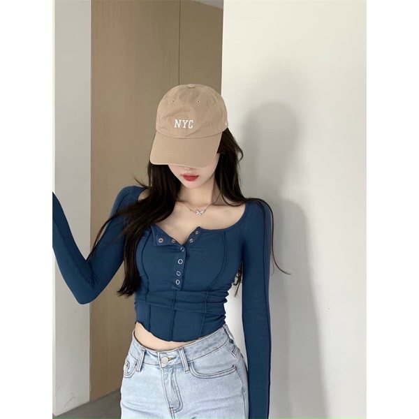 ÁO THUN PHỐI NÚT XINH ĐẮP NỔI ĐẸP LẮM NB24 aloha.shop91