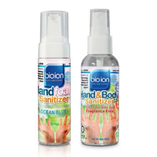 Chai Xịt Rửa Tay Và Toàn Thân Diệt Khuẩn Sinh Học Bioion Hand Sanitizer Malaysia 60ml