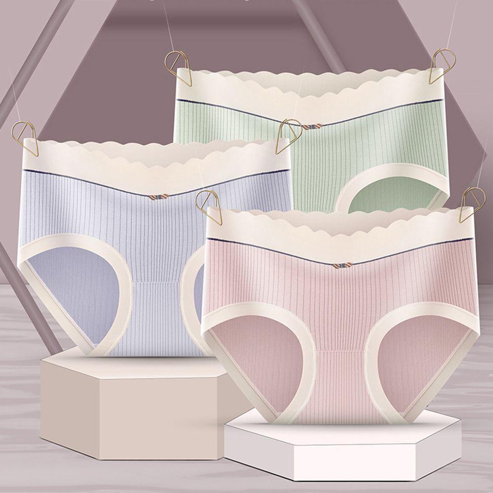 OCEANMAP Quần Lót Màu Trơn Thoáng Khí Thoải Mái Thời Trang Nhật Bản Cho Nữ