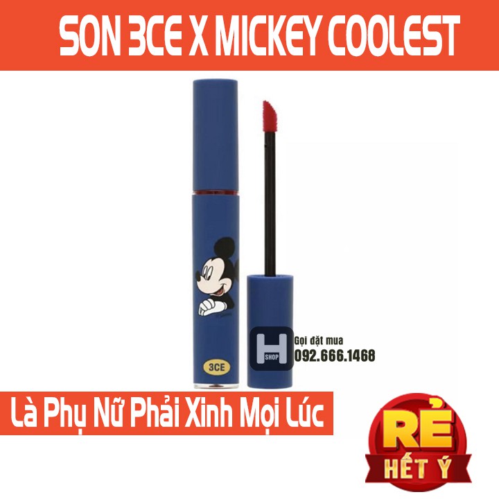 SON TINT 3CE MICKEY TATTOO LIP TINT-PHIÊN BẢN CHUỘT MICKEY LIMITED