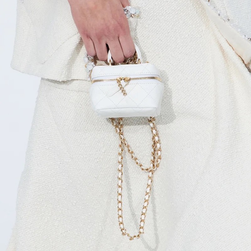 Túi xách messenger mini cầm tay đựng son môi họa tiết hình thoi thời trang mới cho nữ