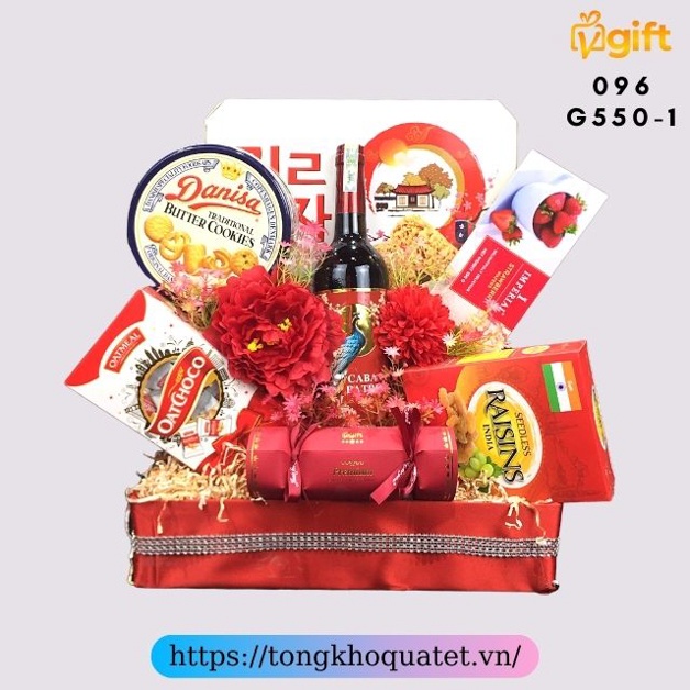 Giỏ Quà Tết Mẫu Giỏ 560 - 600 ( 8 Giỏ Quà Tết ) | BigBuy360 - bigbuy360.vn