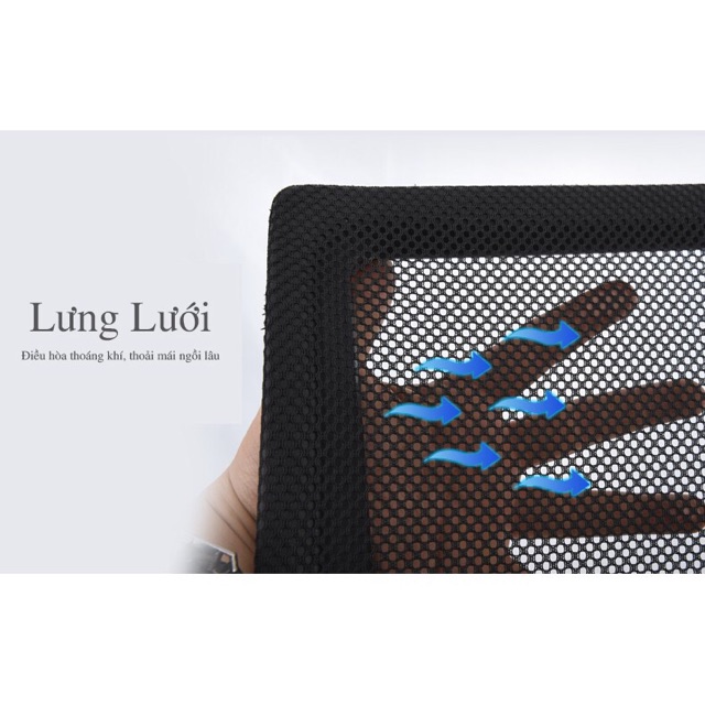 Ghế văn phòng đệm lưới chân xoay 001 | BigBuy360 - bigbuy360.vn