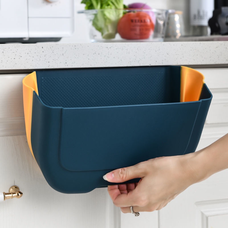 Thùng rác gấp gọn gài cánh tủ bếp (25*17*15cm）Thùng Rác Thông Minh Gấp Gọn Treo Tủ Bếp,-YYK-3