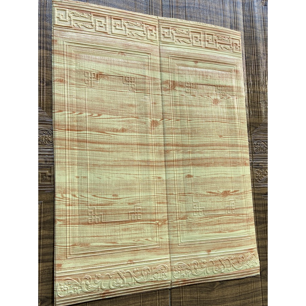 xốp dán chân tường cổ điển cao cấp vân gỗ khổ lớn 70*90 cm | BigBuy360 - bigbuy360.vn