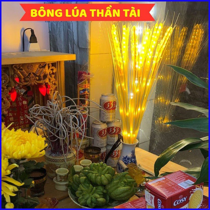 Đèn Led Trang Trí Hình Bông Lúa Vàng Ấm,Bông Lúa Thần Tài 2021