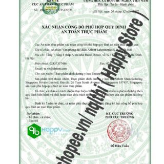 HSD 2021 ,Sữa bột Ensure Singapore (vị vani) dành cho mọi lứa tuổi , 850gr, SING
