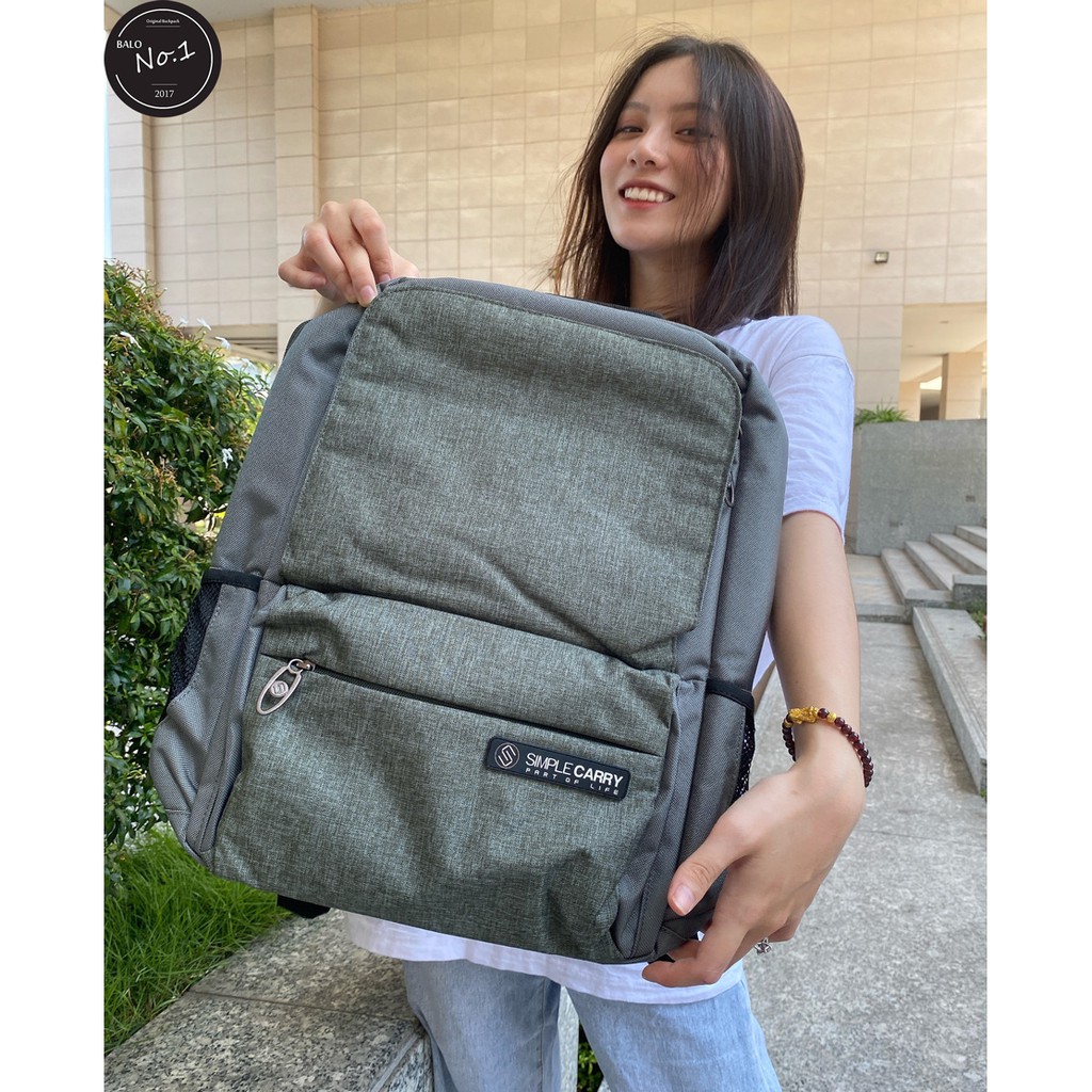 Balo Thời Trang Cao Cấp Simple Carry B2B01 B.Grey