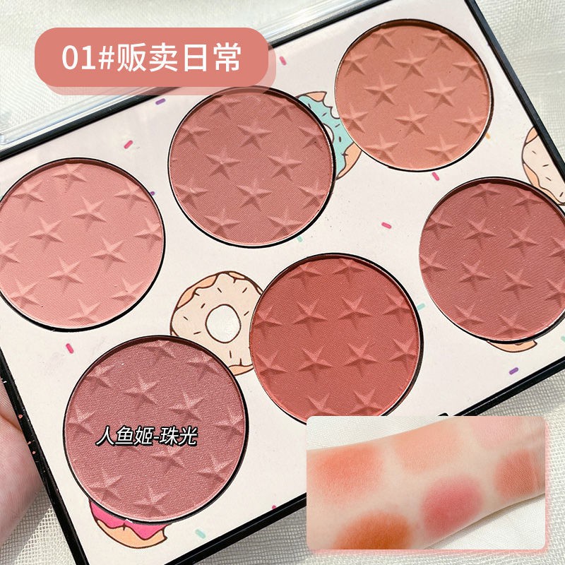 (Hàng Mới Về) Bảng Phấn Má Hồng Miss Rose Sáu Màu Tông Đỏ Trang Điểm Tự Nhiên Cho Nữ | BigBuy360 - bigbuy360.vn