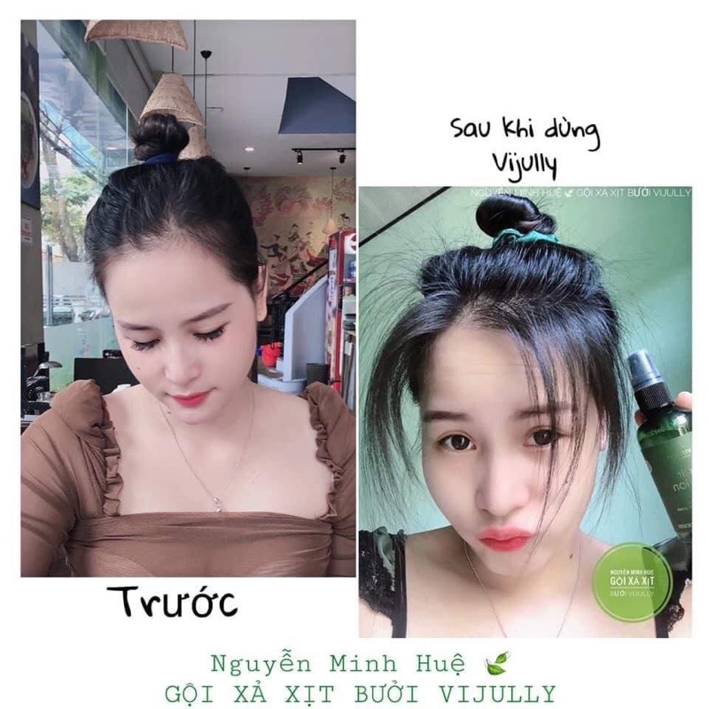 Xịt dưỡng tóc hair lotion, Tinh dầu bưởi Vijully, Ngăn Ngừa Rụng Tóc, Kích Thích Mọc Tóc, 100ml