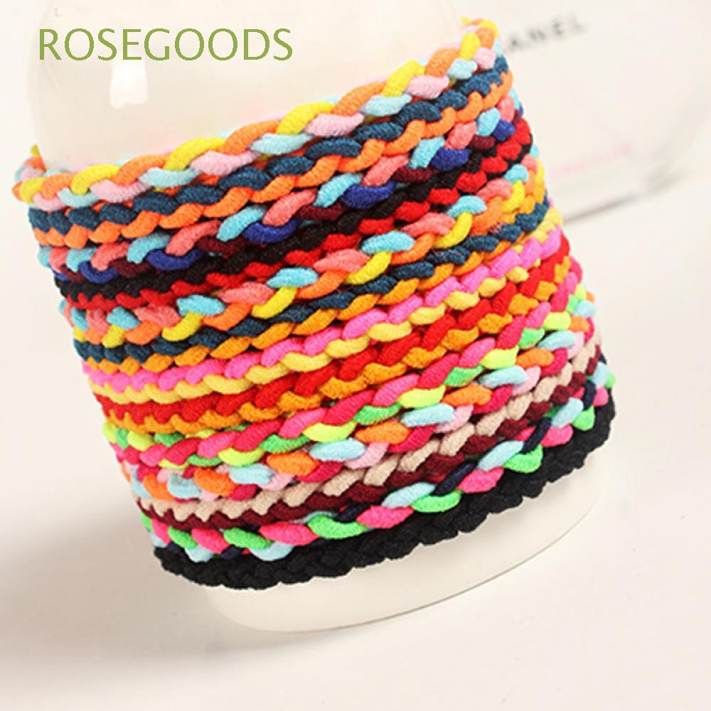 10pcs Accessories Random Color Braided Colorful Wave Hairband